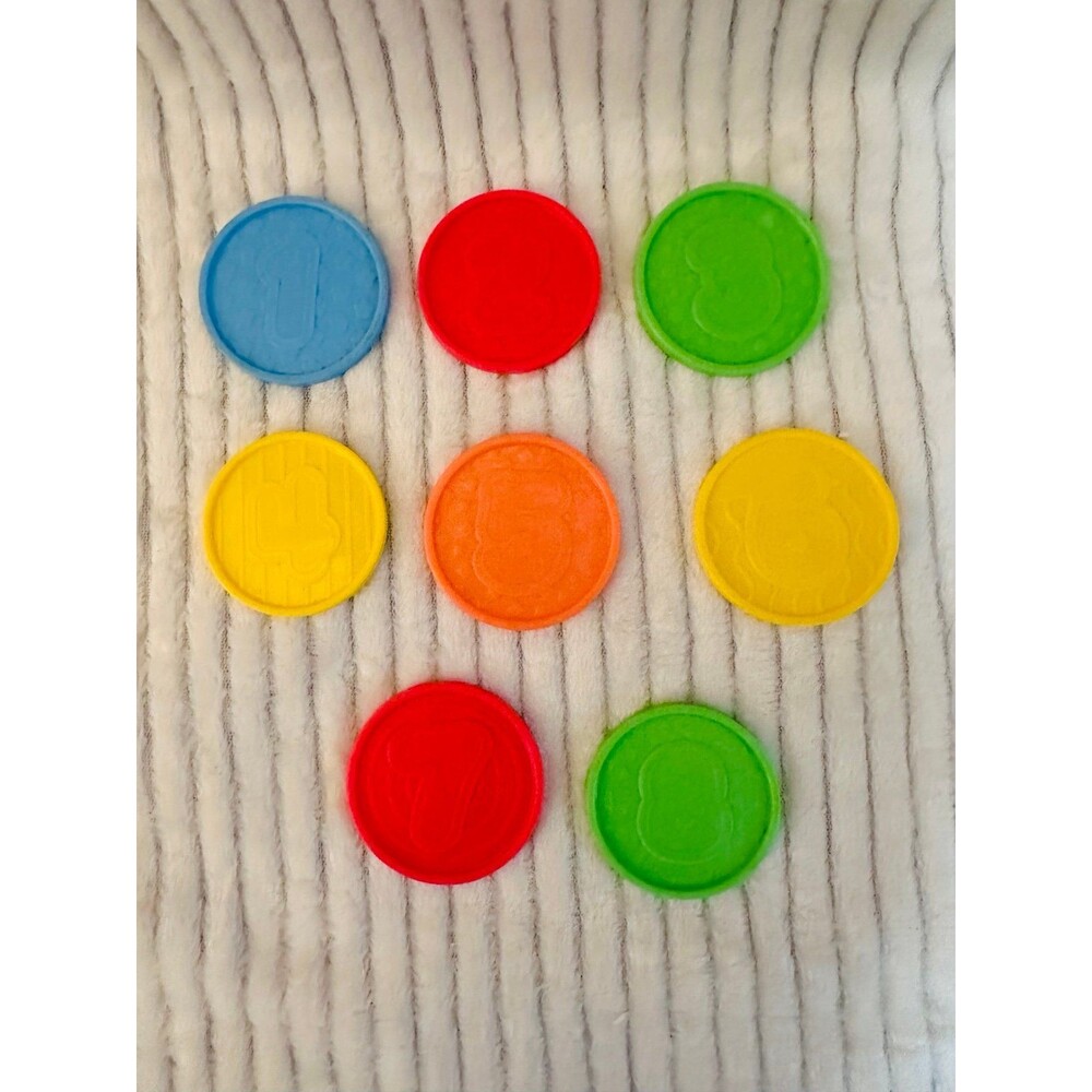 Fisher Price Laugh And Learn Piggy Bank Pig
Toy Replacement Coins Lot of 8